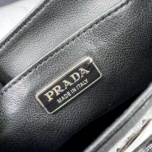 Prada Satin Tote Bag with Crystals - Image 6