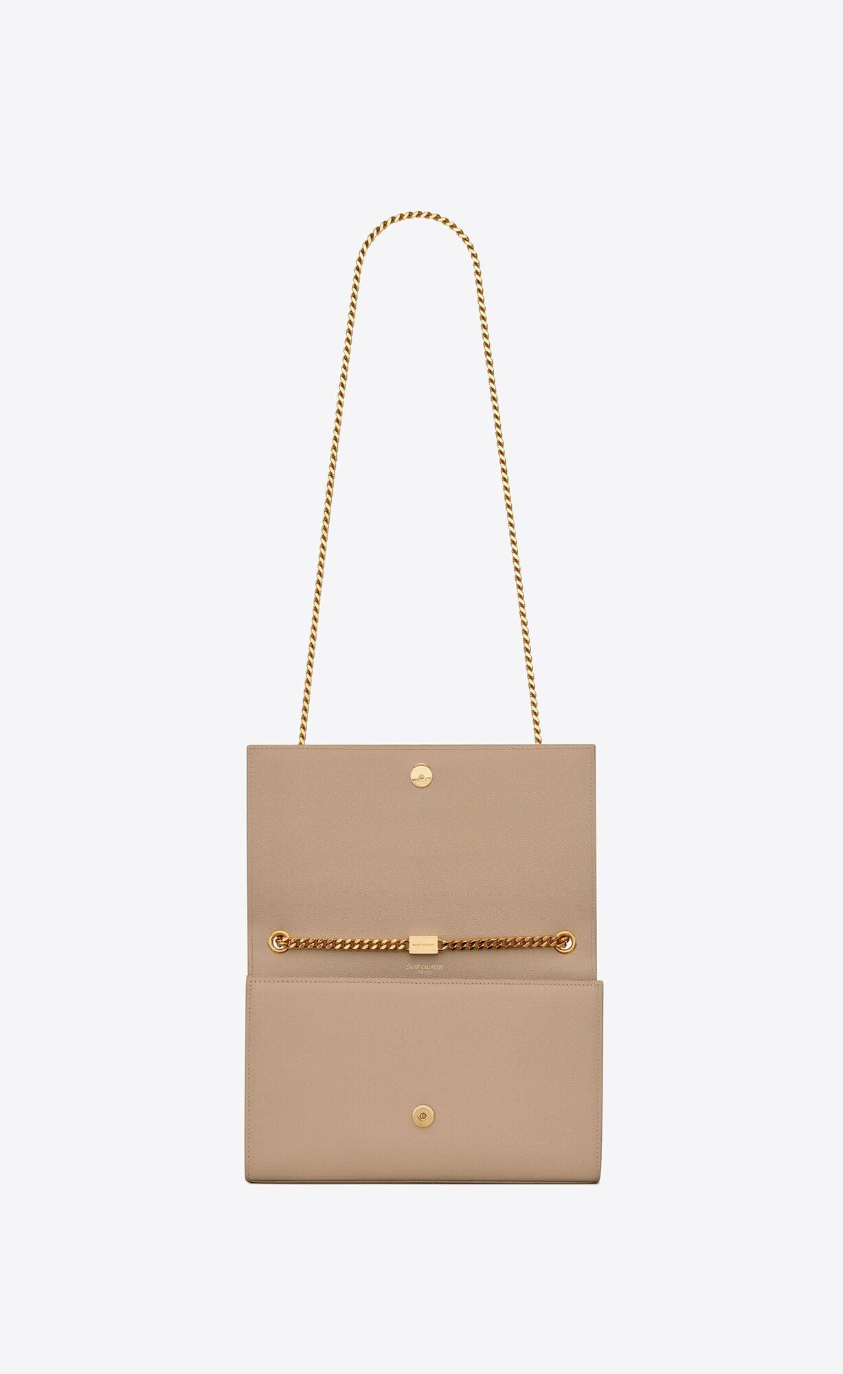 YSL Kate Medium Chain Bag In Grain De Poudre Embossed Leather - Image 3