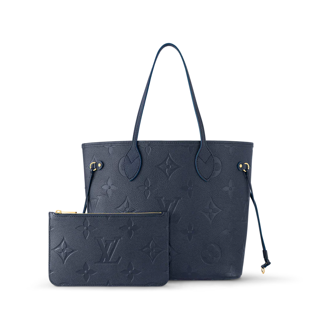 Louis Vuitton Neverfull MM Navy Blue - Image 3