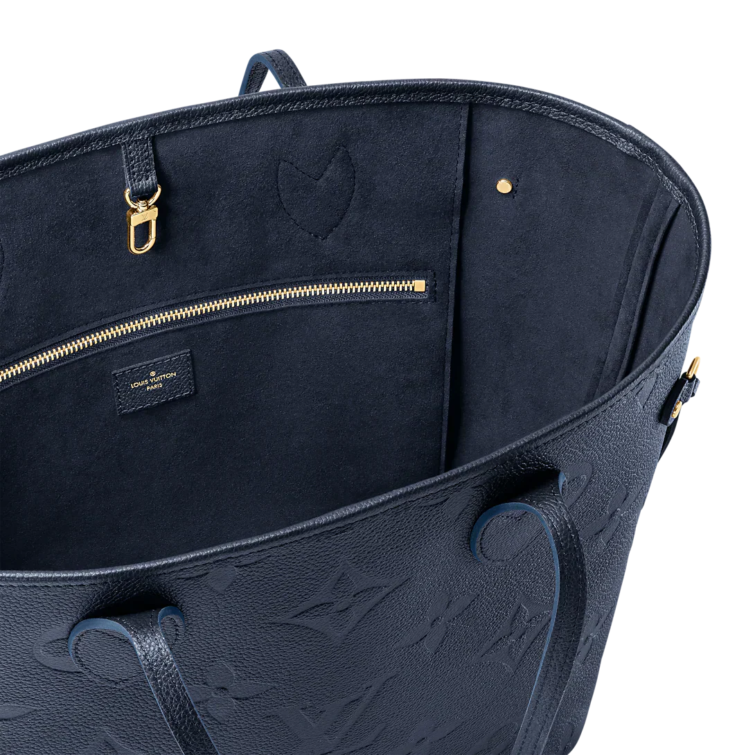 Louis Vuitton Neverfull MM Navy Blue - Image 6