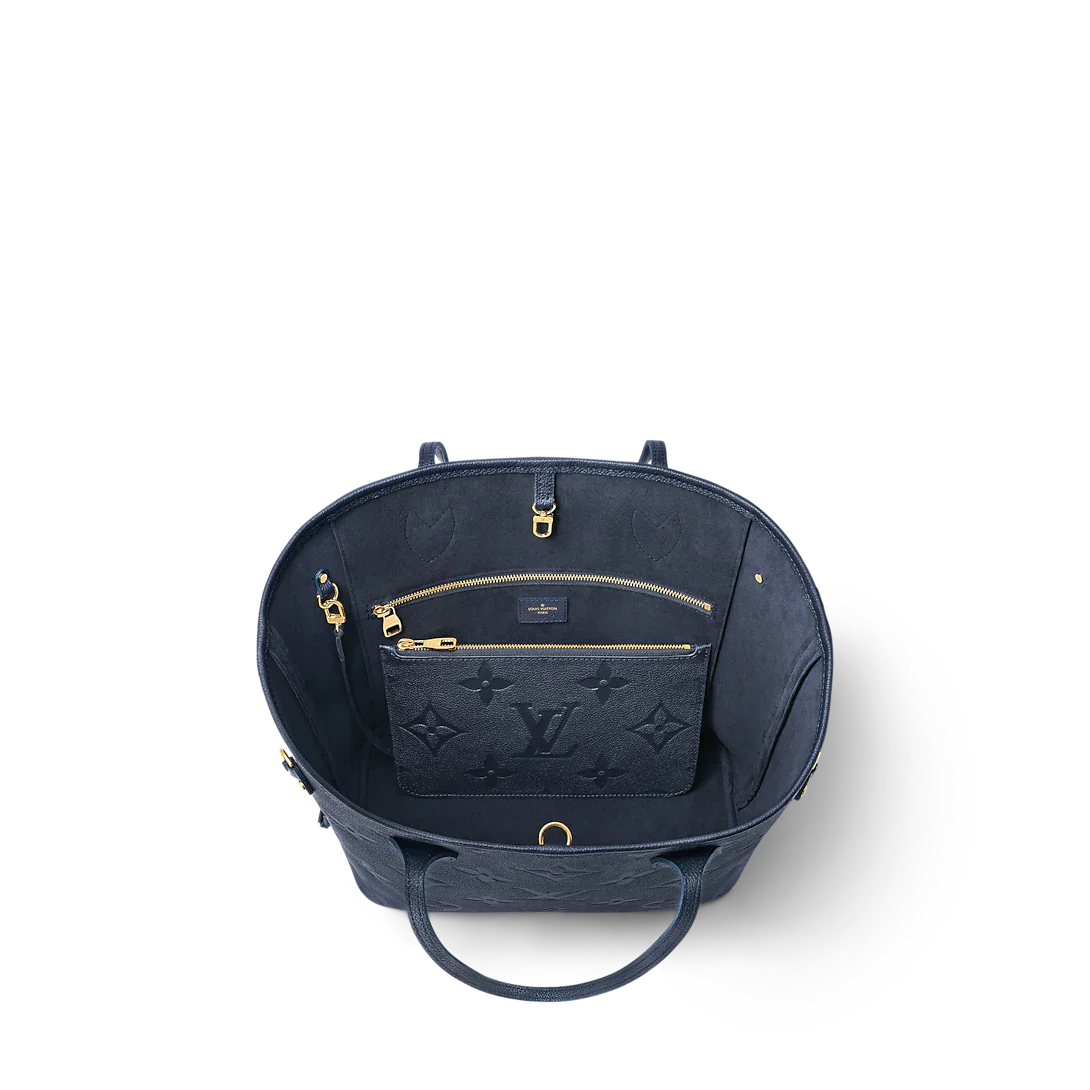 Louis Vuitton Neverfull MM Navy Blue - Image 7