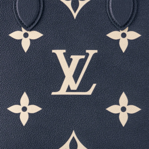 LV OnTheGo MM Navy Blue cream - Image 5