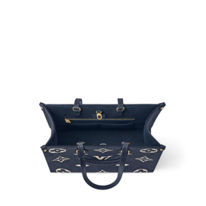 LV OnTheGo MM Navy Blue cream - Image 2