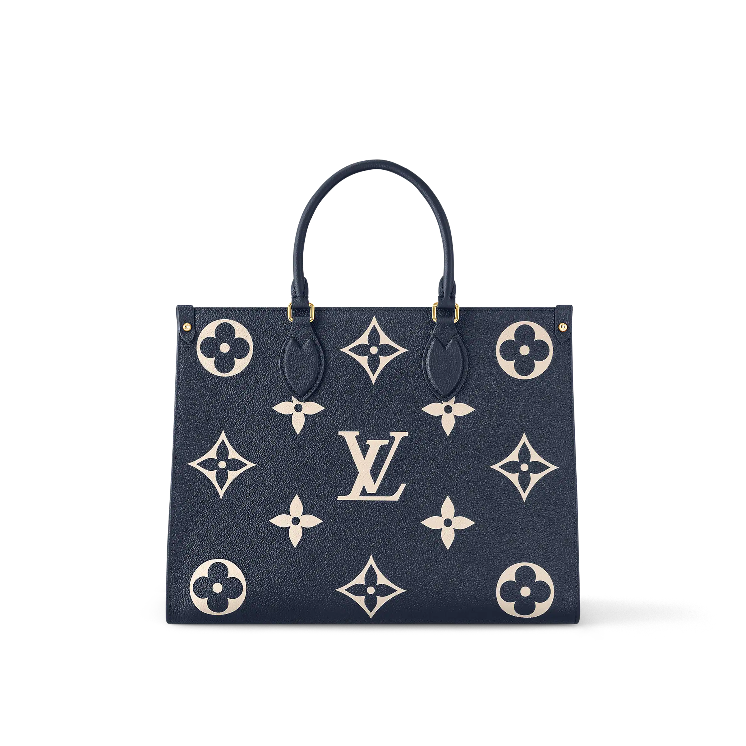 LV OnTheGo MM Navy Blue cream - Image 1